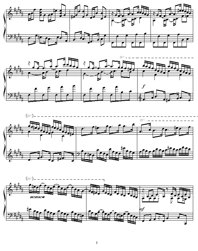 Etude in B Major -圣3