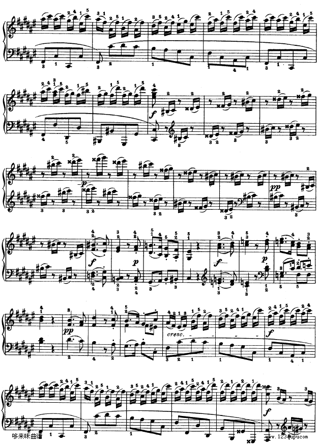 第二十四钢琴奏鸣曲-Op.78-贝多芬6