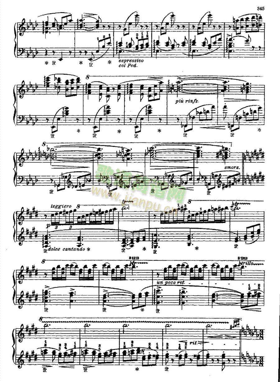 西班牙狂想曲 键盘类 钢琴15