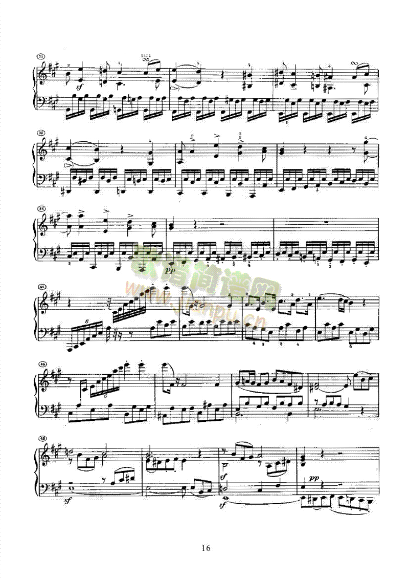 奏鸣曲(Opus2 Nr.2) 键盘类 钢琴16