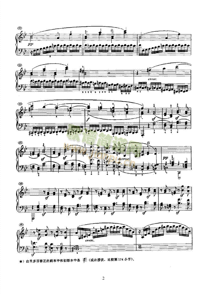 奏鸣曲(Opus22) 键盘类 钢琴2
