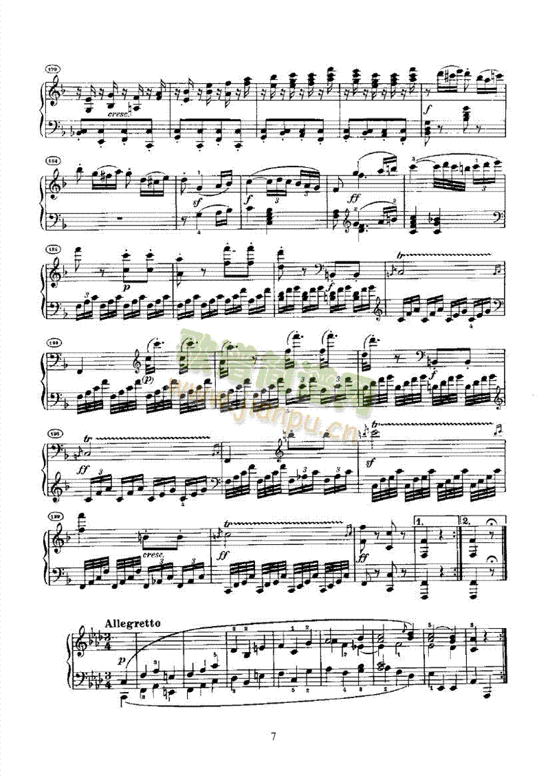 奏鸣曲(Opus10 Nr.2) 键盘类 钢琴7