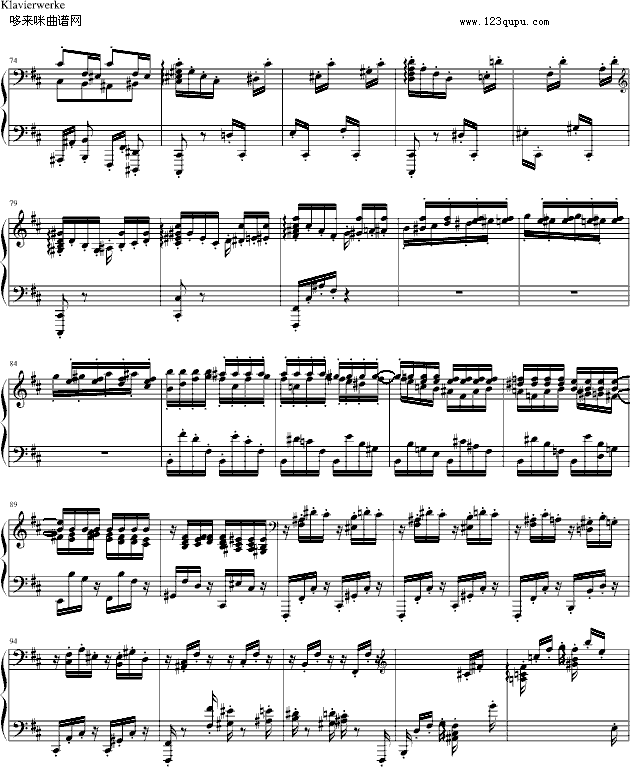 随想曲Op.76 No.2-勃拉姆斯4