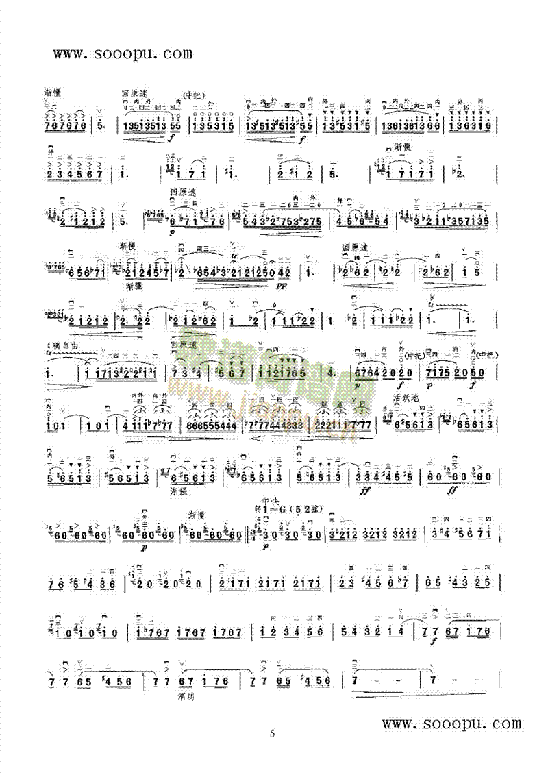 卡门主题幻想曲 民乐类 二胡9