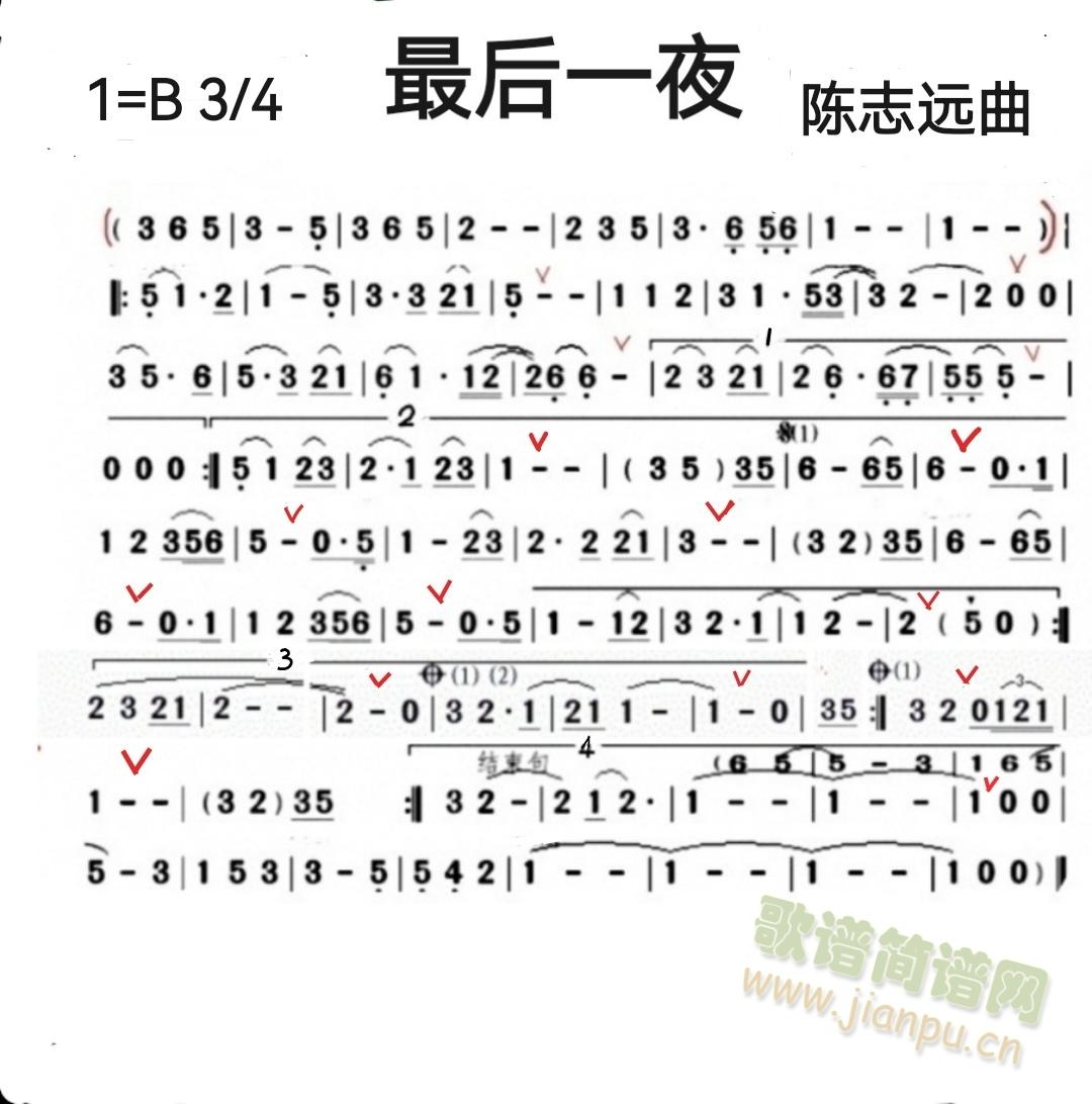 最后一夜_陈志远曲1