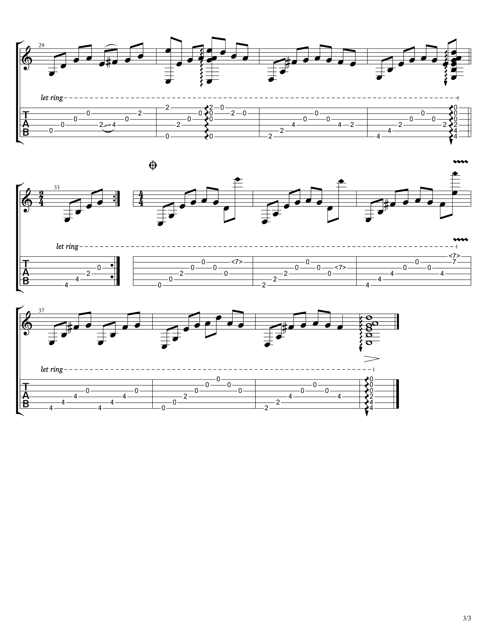 夜的钢琴曲五吉他指弹谱_附指弹演示_石进3