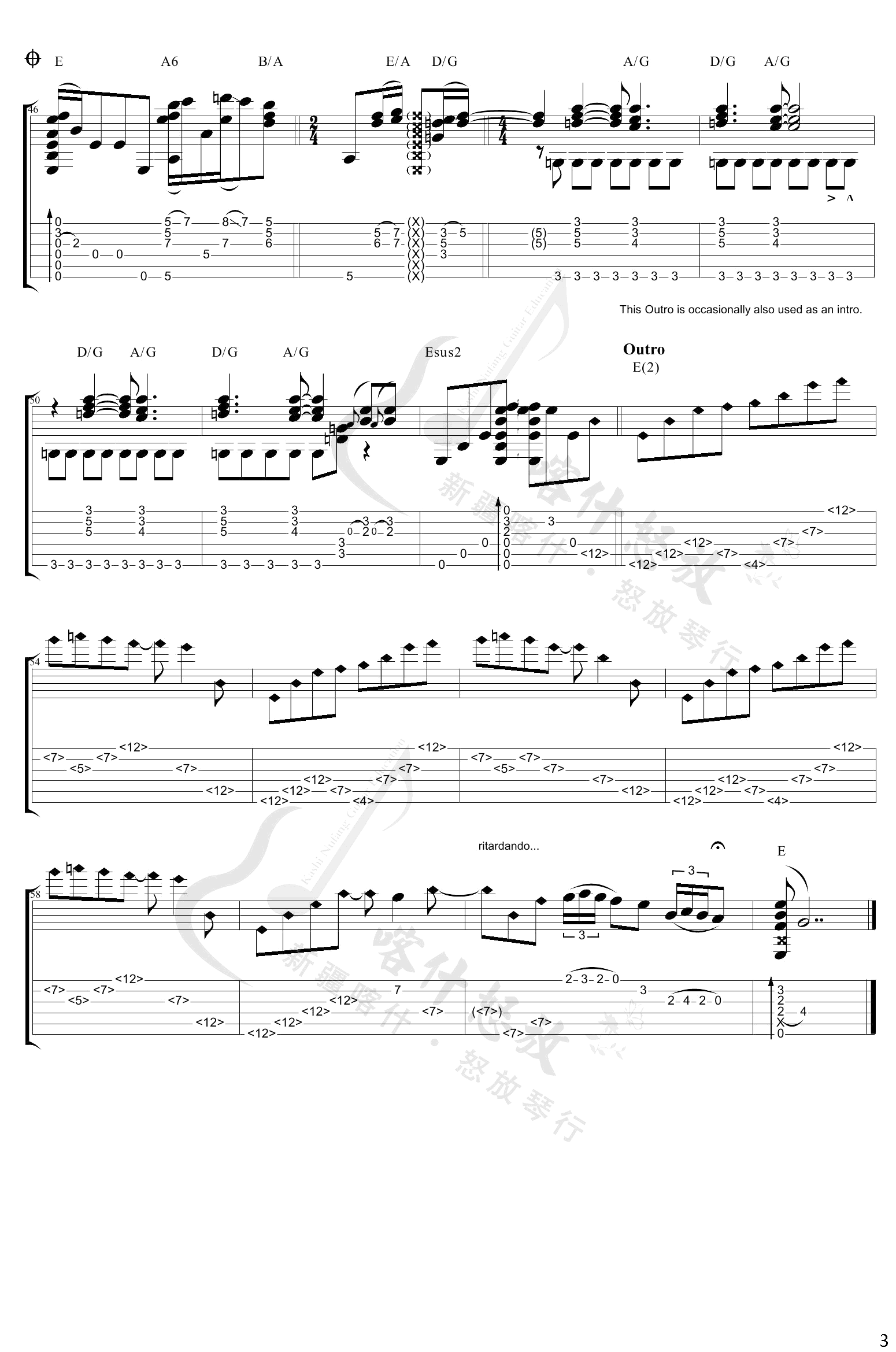 Angelina指弹吉他谱 D调_喀什怒放编配_Tommy Emmanuel3