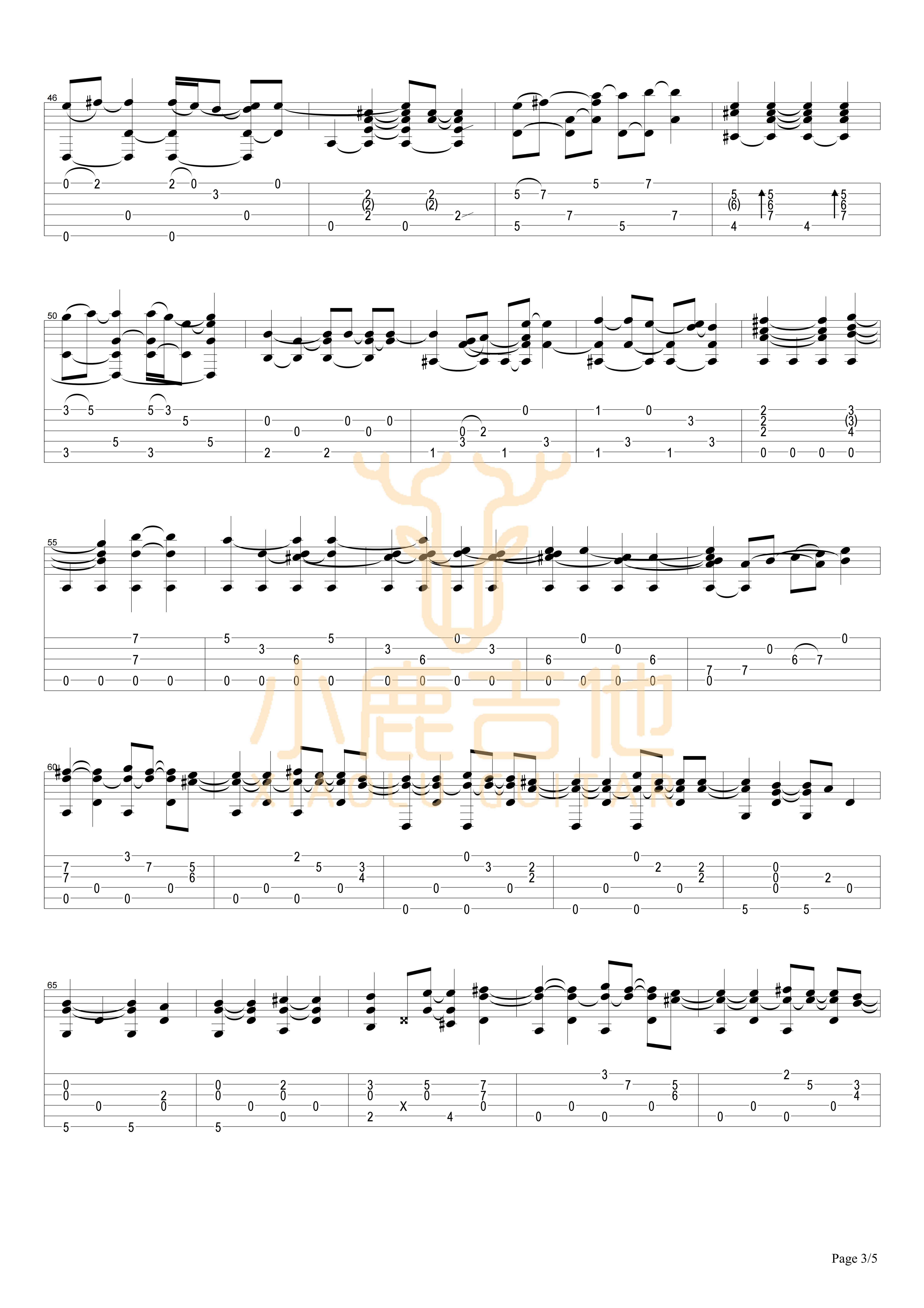 Halfway Home-Tommy Emmanuel指弹吉他谱3