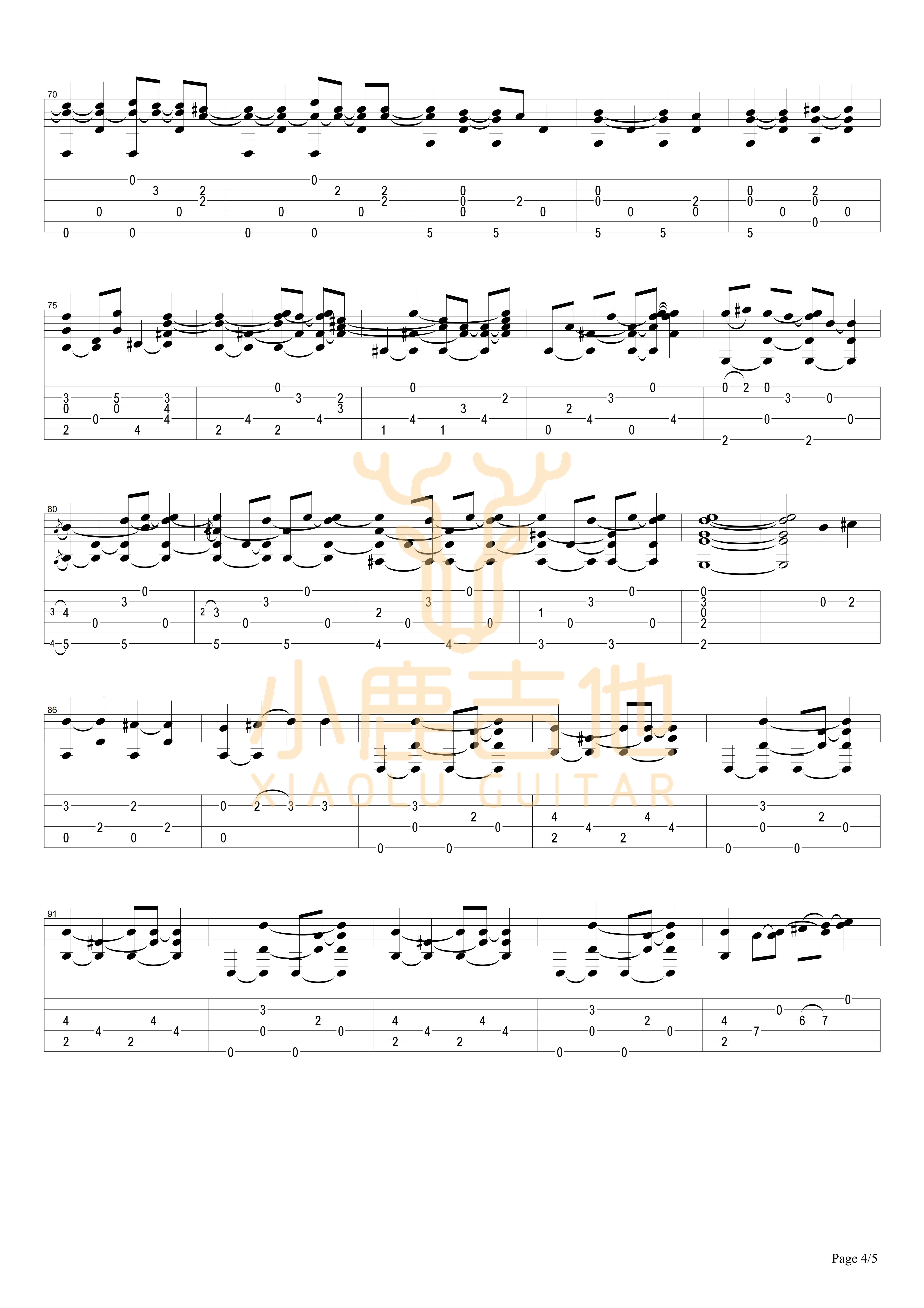 Halfway Home-Tommy Emmanuel指弹吉他谱4