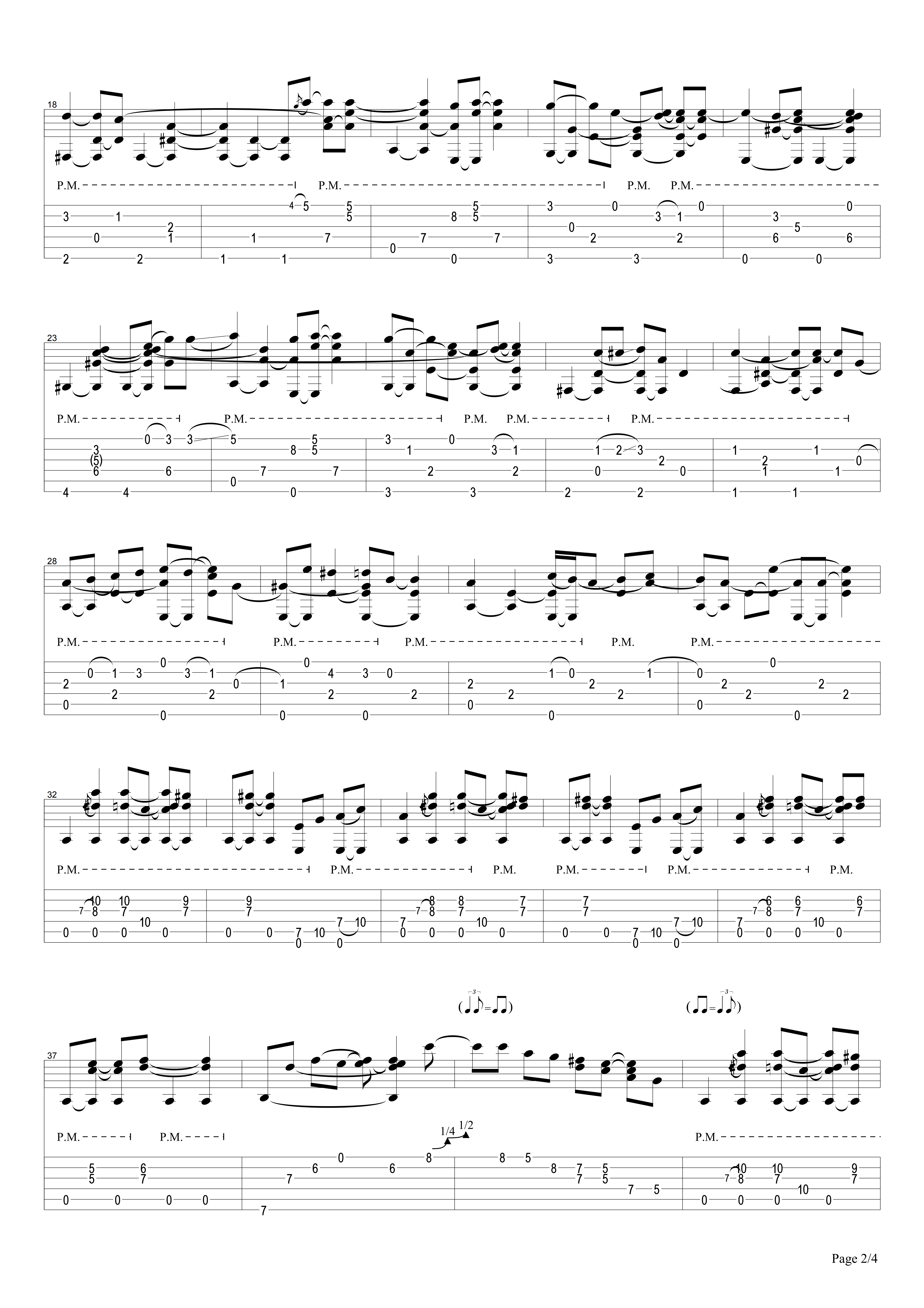 House Of The Rising Sun-fragment-Tommy Emmanuel指弹吉他谱2