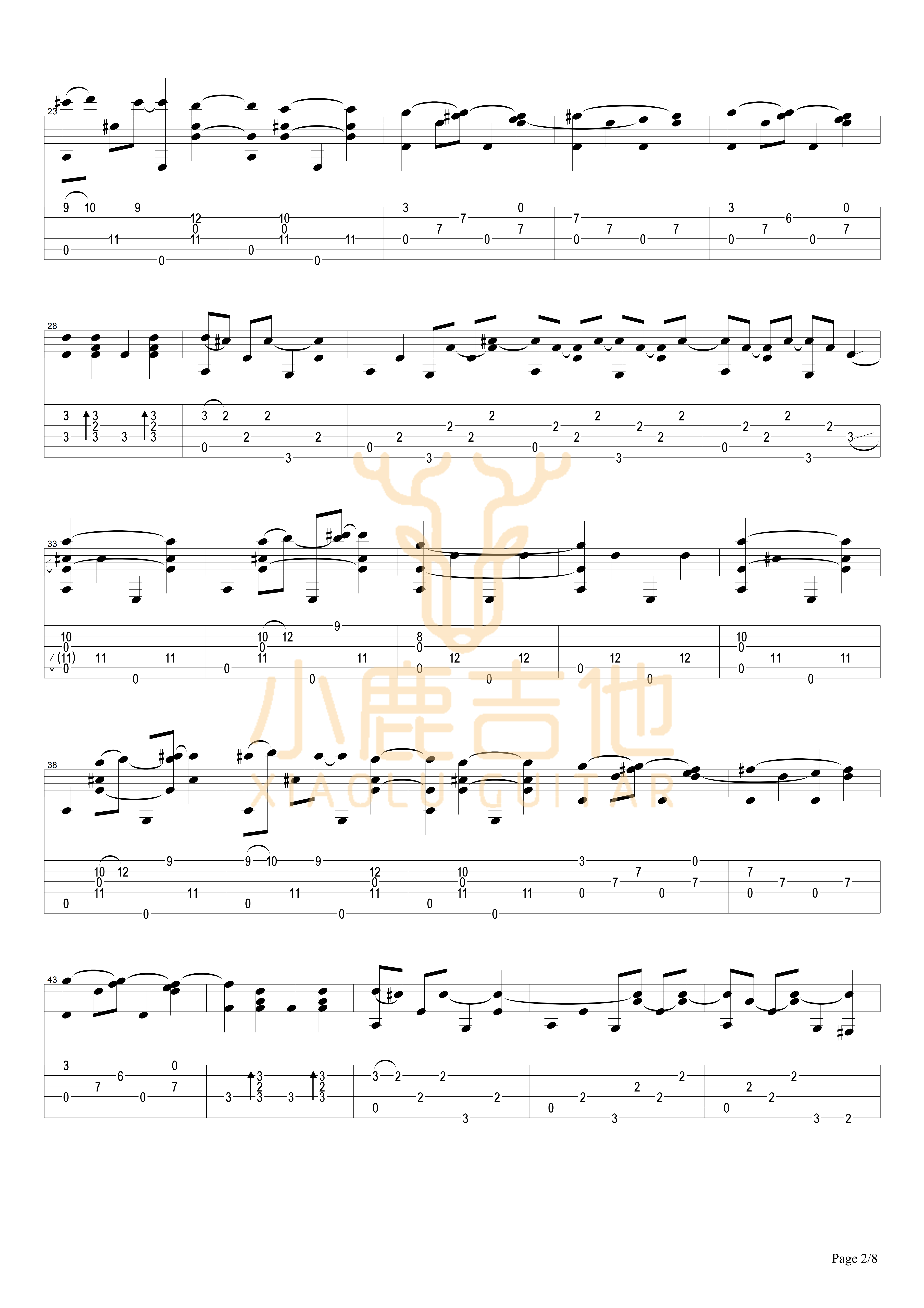 Locomotivation-Tommy Emmanuel指弹吉他谱(小鹿吉他)2