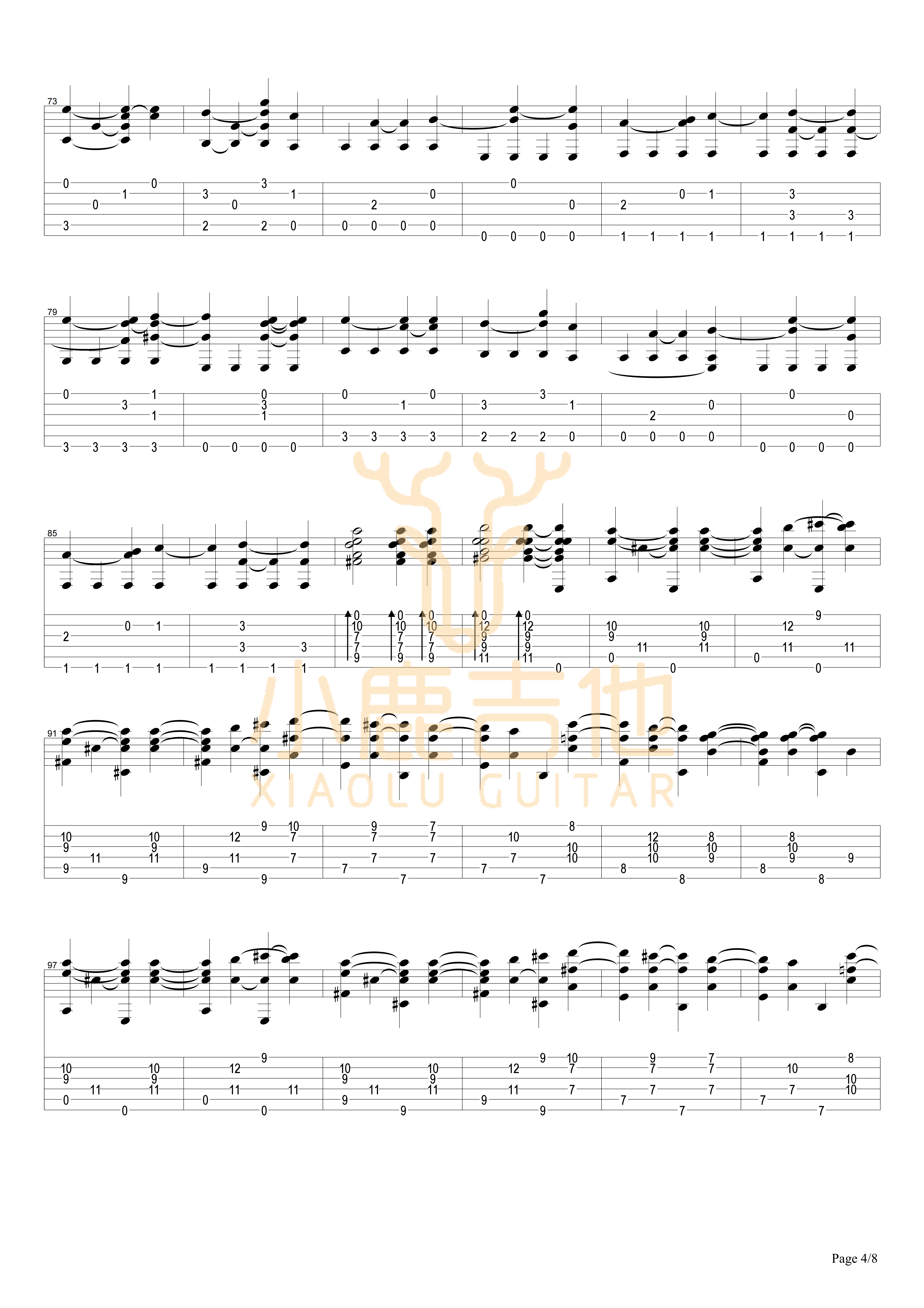 Locomotivation-Tommy Emmanuel指弹吉他谱(小鹿吉他)4