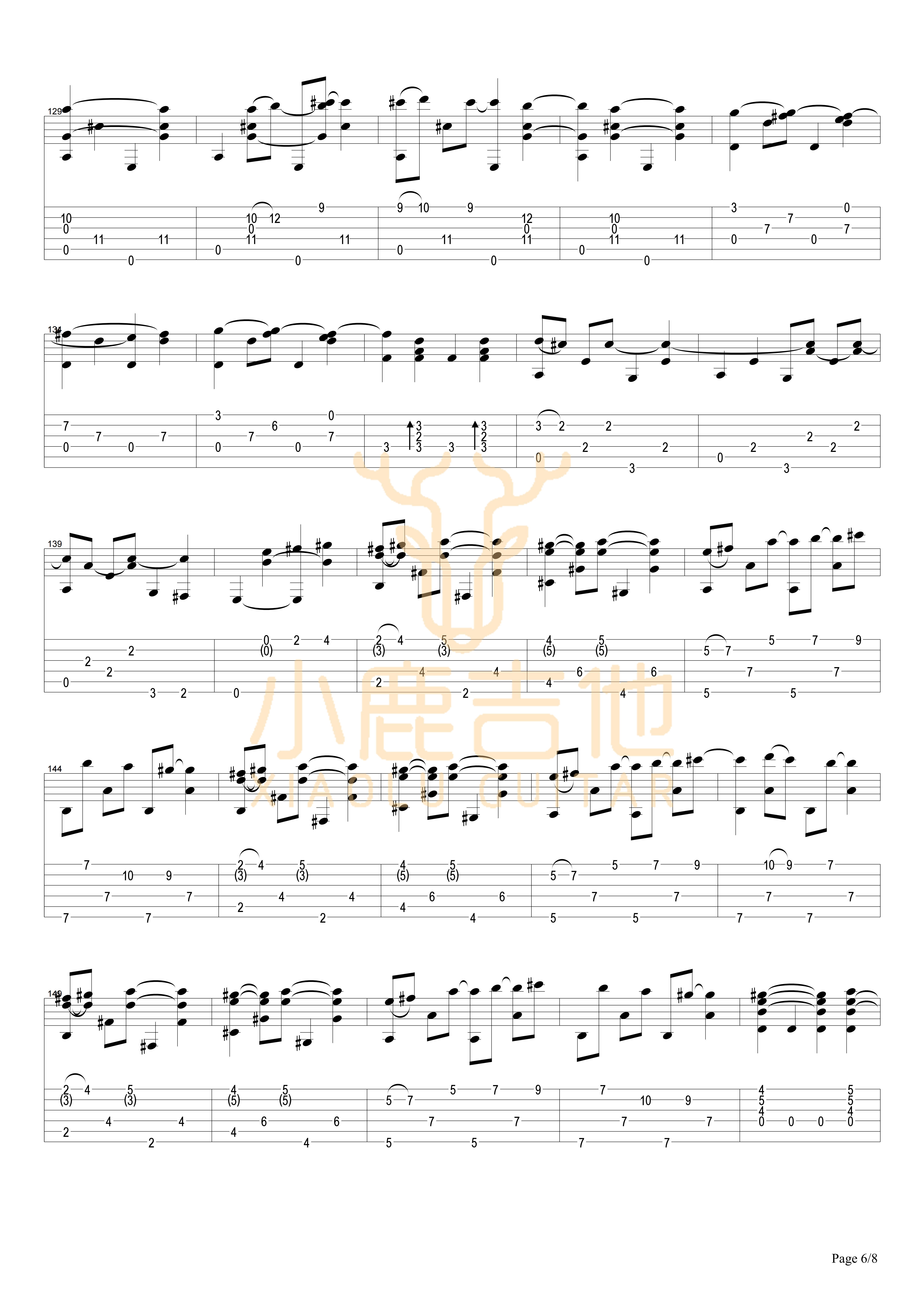 Locomotivation-Tommy Emmanuel指弹吉他谱(小鹿吉他)6