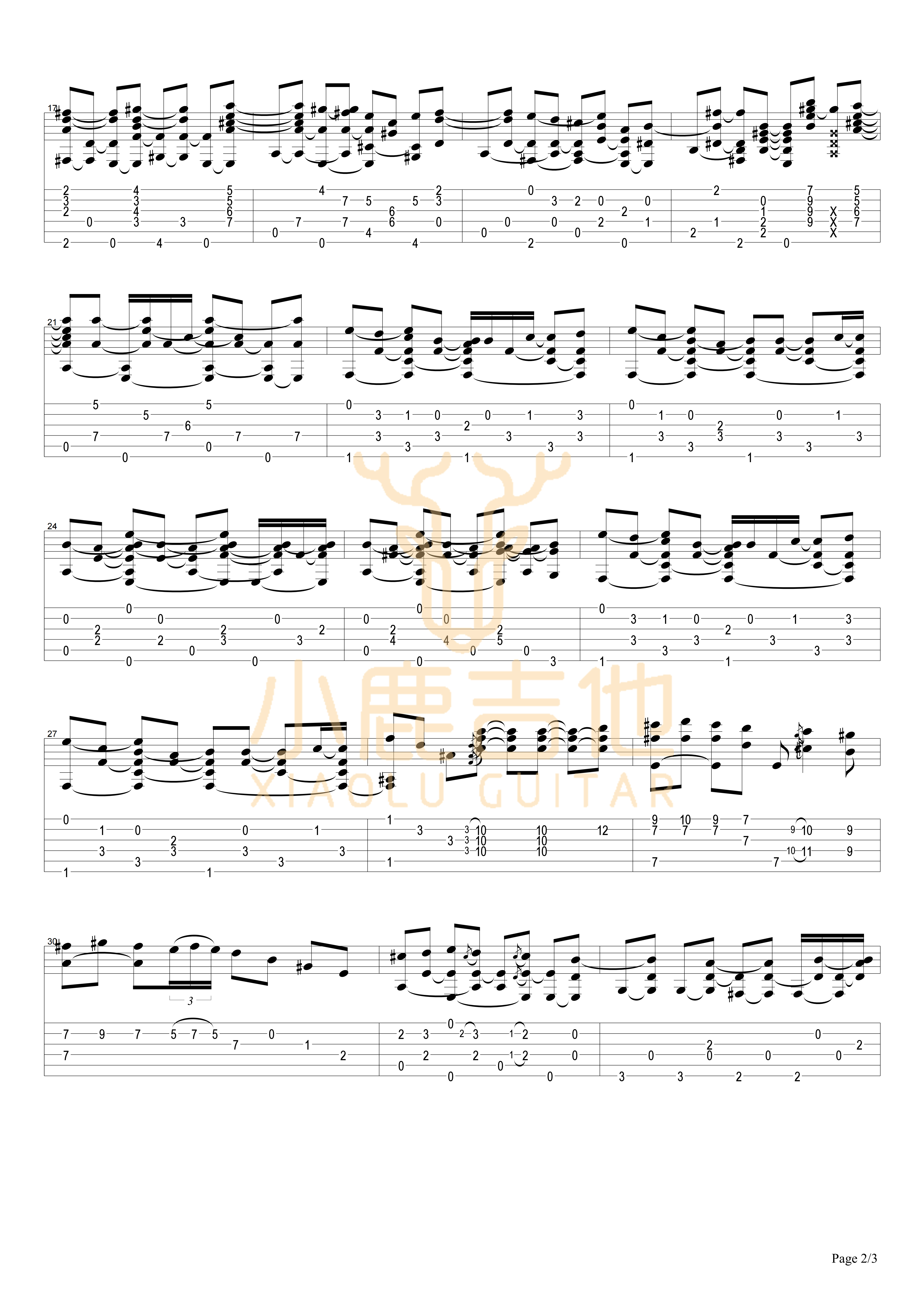 Mr Guitar-Tommy Emmanuel指弹吉他谱(小鹿吉他)2